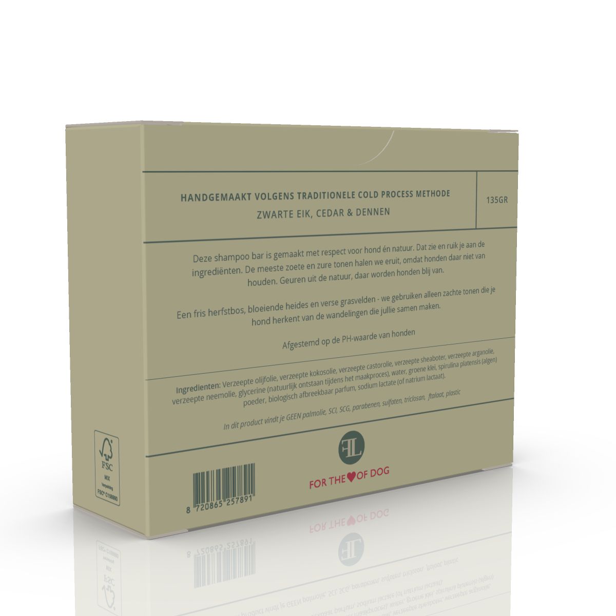 Shampoo Bar met Zwarte eik, ceder & dennen