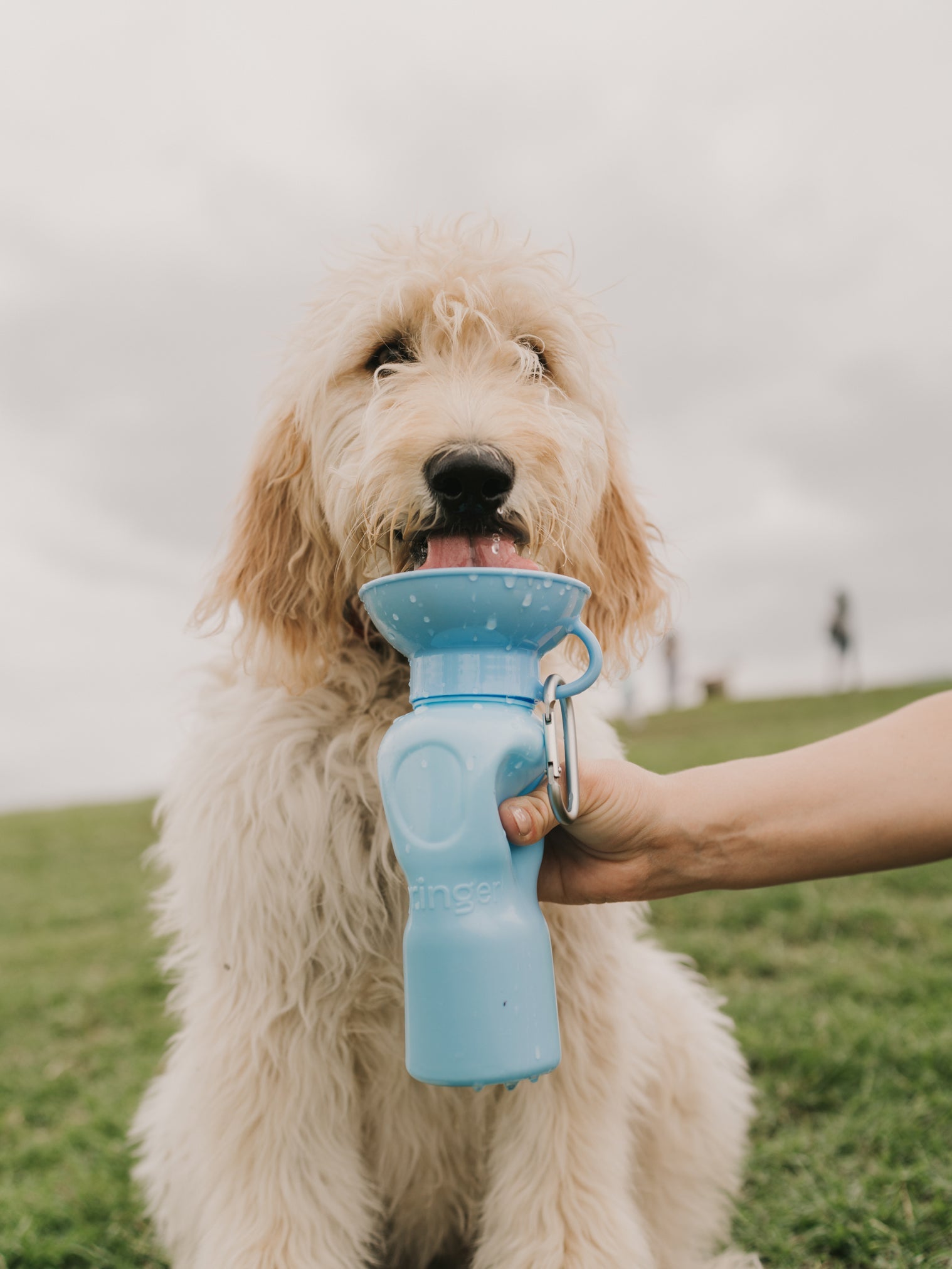 Classic travel bottle in sky blue