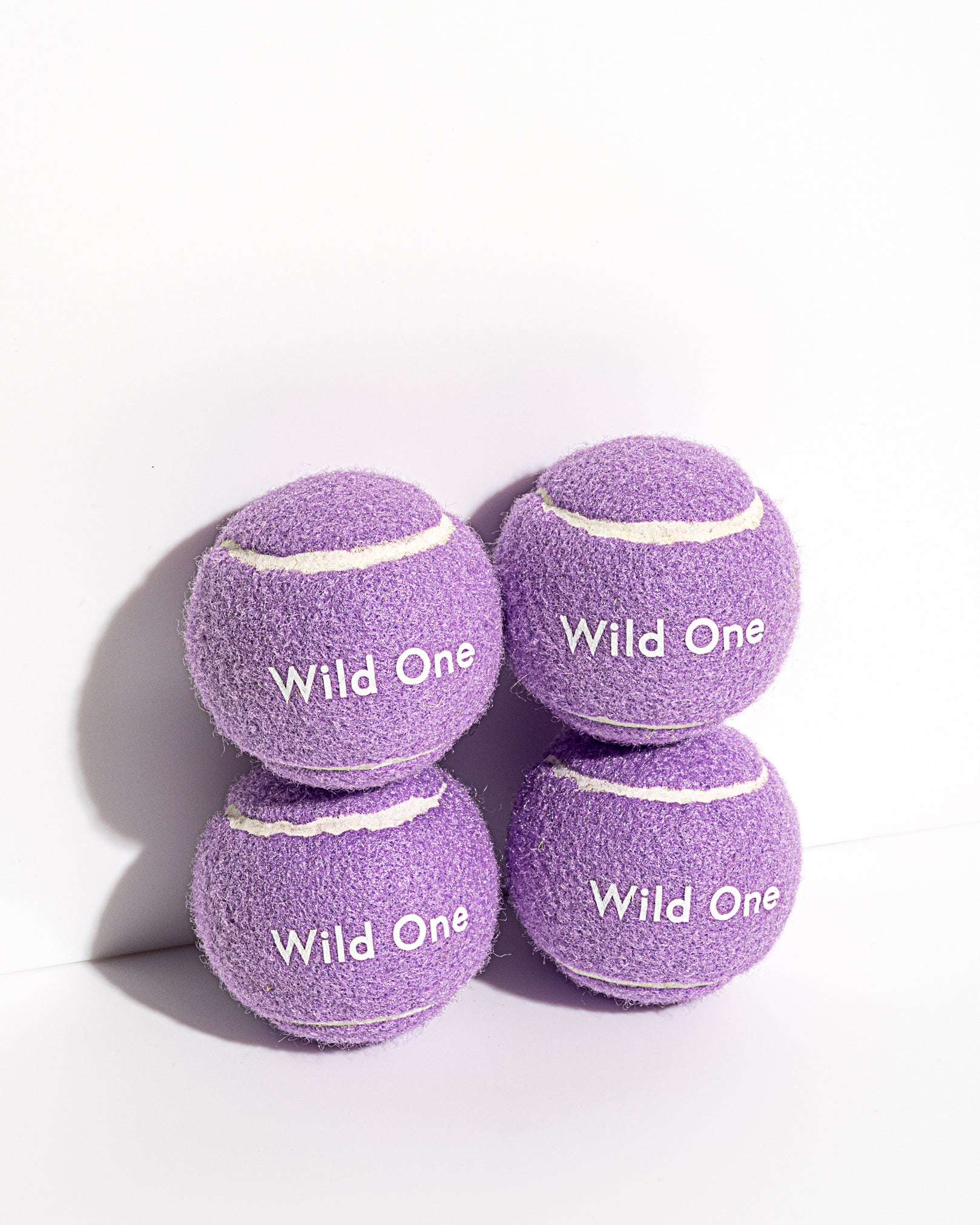 Tennis balls in lilac