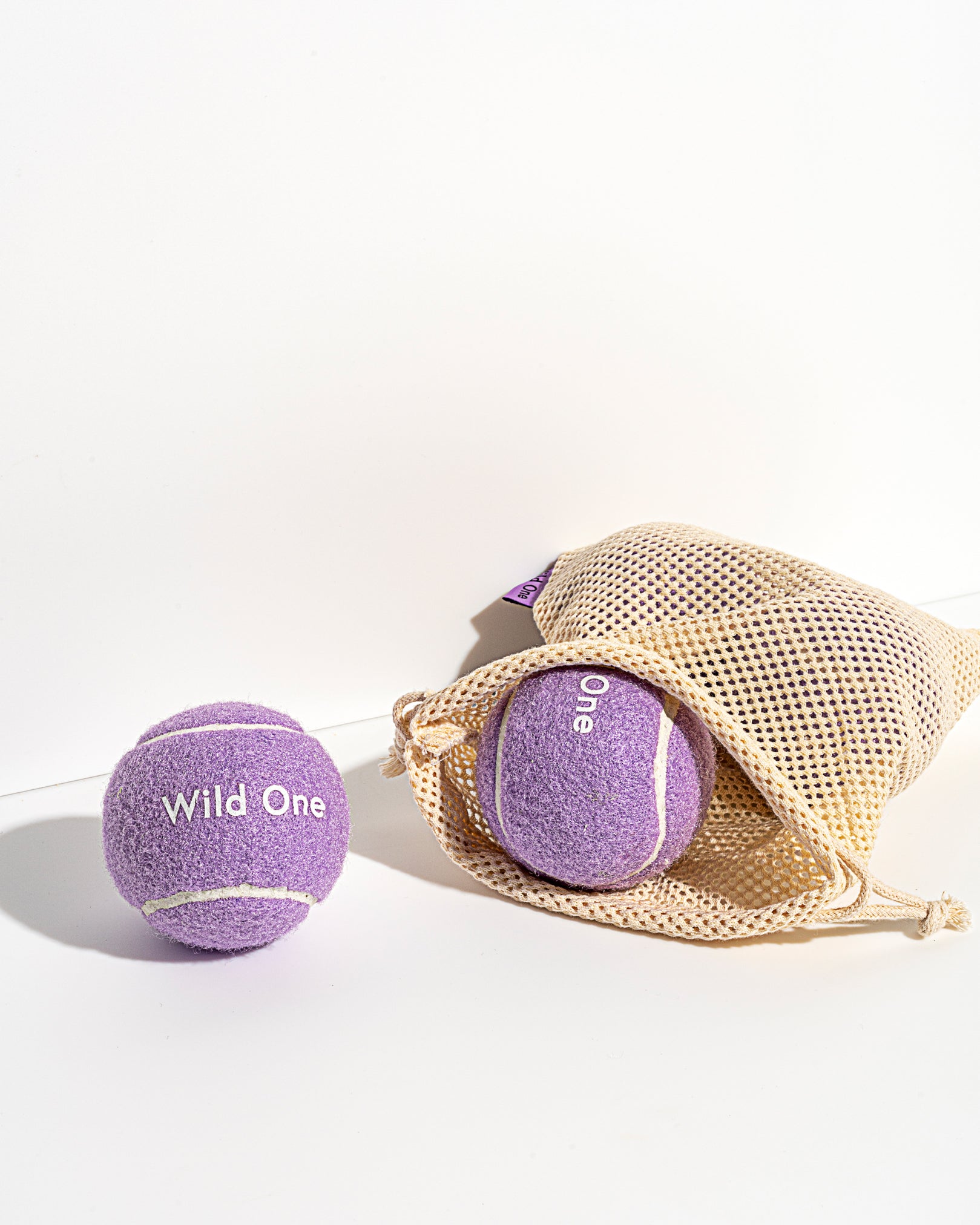 Tennis balls in lilac